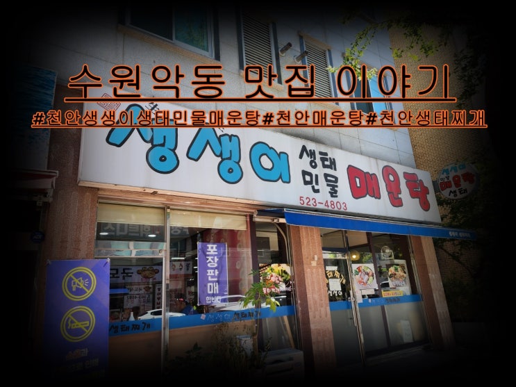  천안 생생이 생태찌개 식당 새우 매운탕 해장 추천