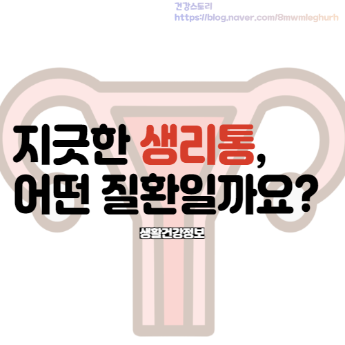  생리통 원인 심한이유와 통증 증상