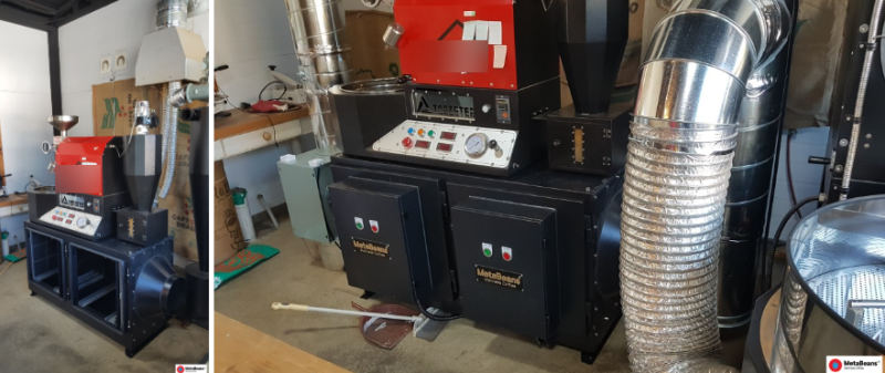 충북 제천 로스팅제연기 로스팅민원해결 수평2단설치