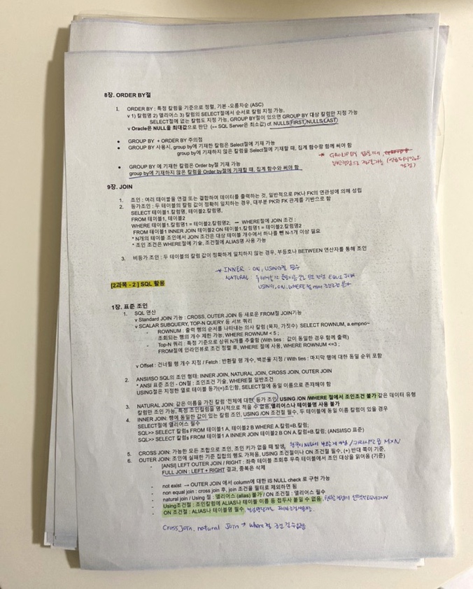  SQLD 자격증, SQL 개발자 [비전공자 독학 합격] 후기, 공부기간