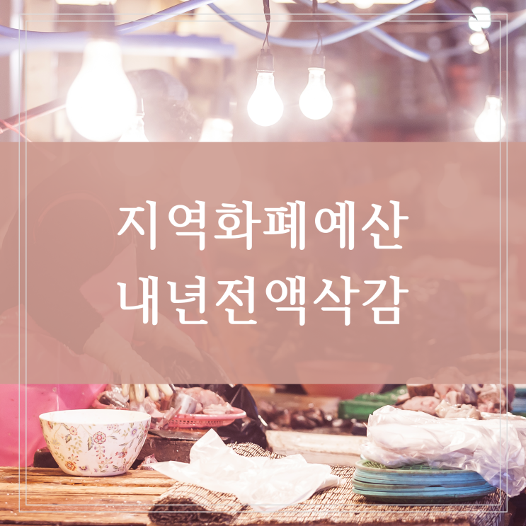 내년 지역화폐 예산 삭감 지역사랑상품권 전액 축소 결정 정부 경기도 지사 입장 정리