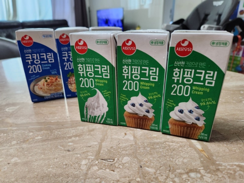 베이킹 필수템! 신선한 국산우유로 만든 서울우유 휘핑크림