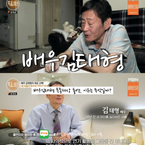 특종세상 배우 김태형 사건 정리, 나이, 프로필, 근황까지