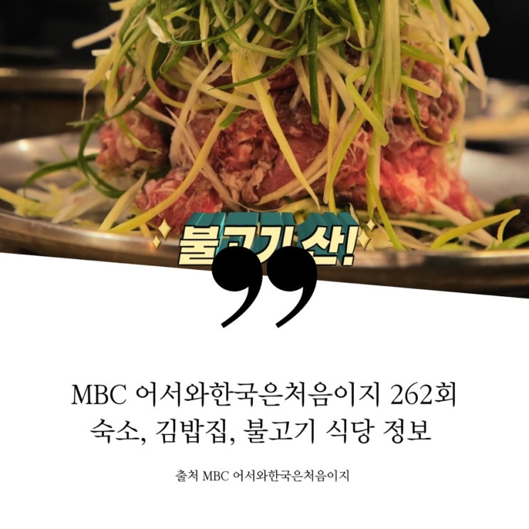  어서와한국은처음이지 262회 아르헨티나 홍대 숙소 김밥집 김밥천국 참치김밥 홍대 불고기 산더미불고기 불고기산 떡볶이 식당 정보