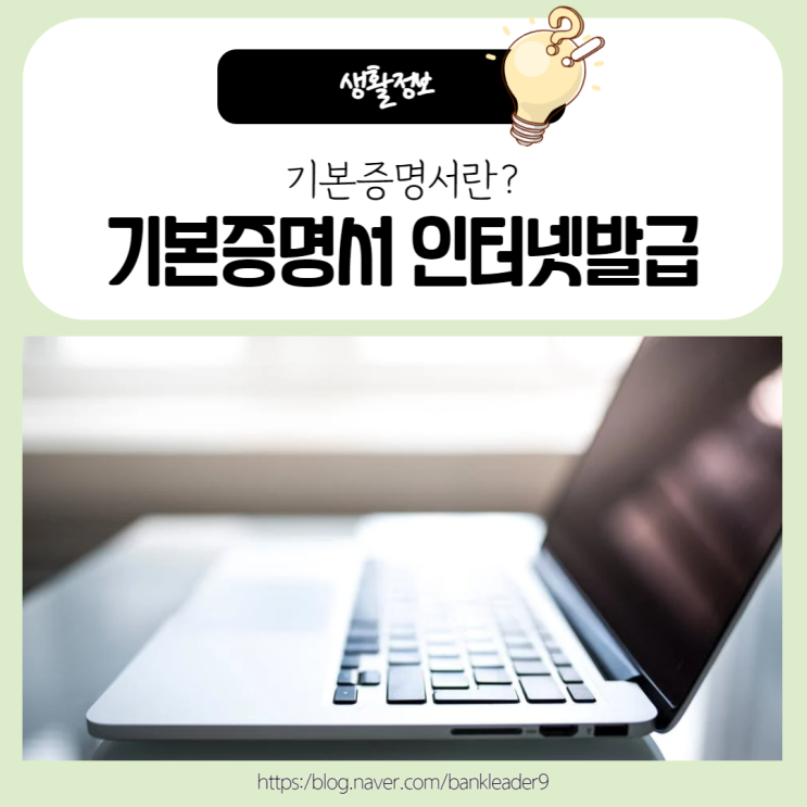  기본증명서 인터넷 발급방법 알아보기(일반, 특정, 상세 차이점)