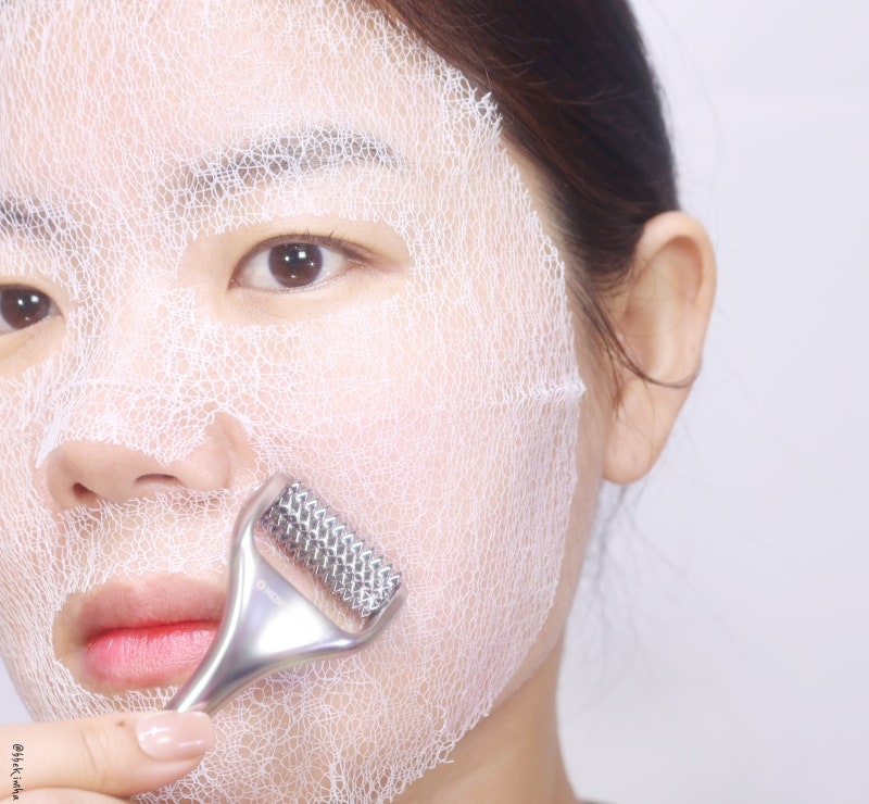 콜라겐마스크팩 니들로 팔자주름없애기 홈케어 해봄! : 네이버 블로그