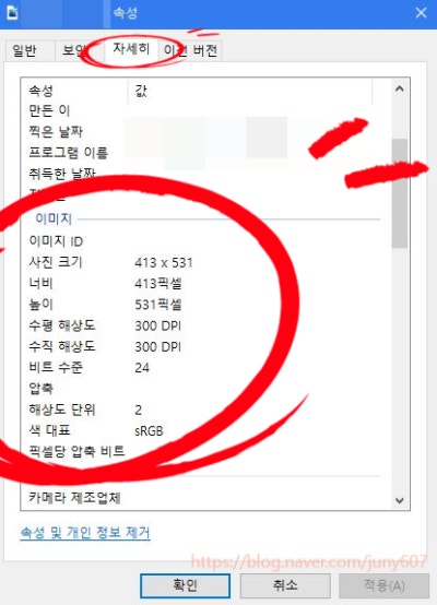 여권사진 준비하기 : 이미지 용량, 크기(픽셀), 해상도 DPI 확인 · 변경, JPG로 변환하는 완전 쉬운 방법 : 네이버 블로그