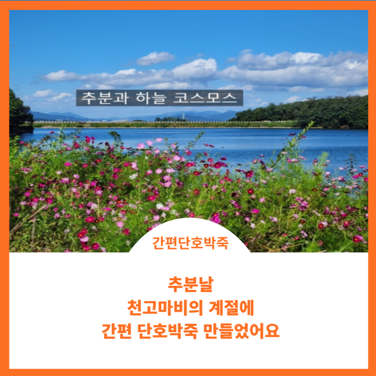  집에서 간편 단호박죽 만들기