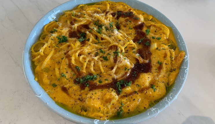  [세종 어진동 맛집] '더키친우와'_토마토,크림파스타에서 벗어나 새롭게 먹어본 당근퓌레파스타/치즈그라탱