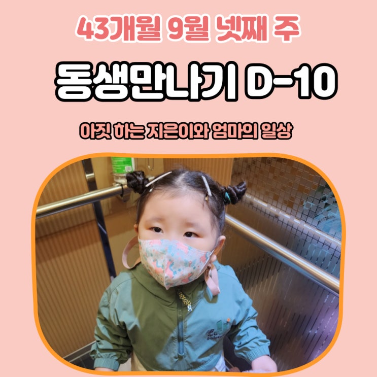  43개월 9월 넷째 주 동생 만날 날이 다가올수록 아짓 하는 지은이 ^^