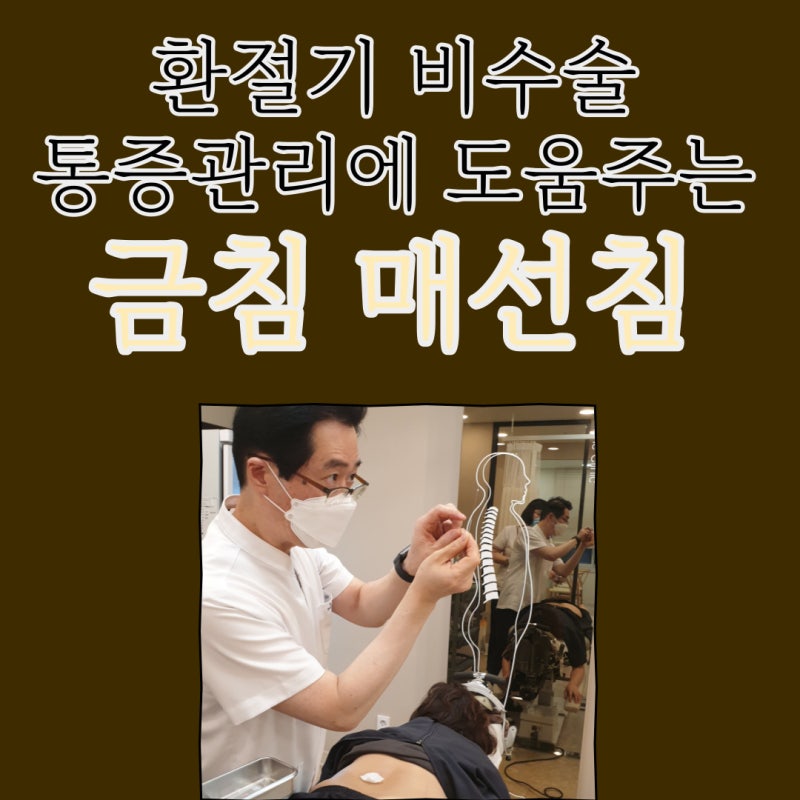 금 침술 통증 완화는 허리 수술 후 통증을 돕습니다.