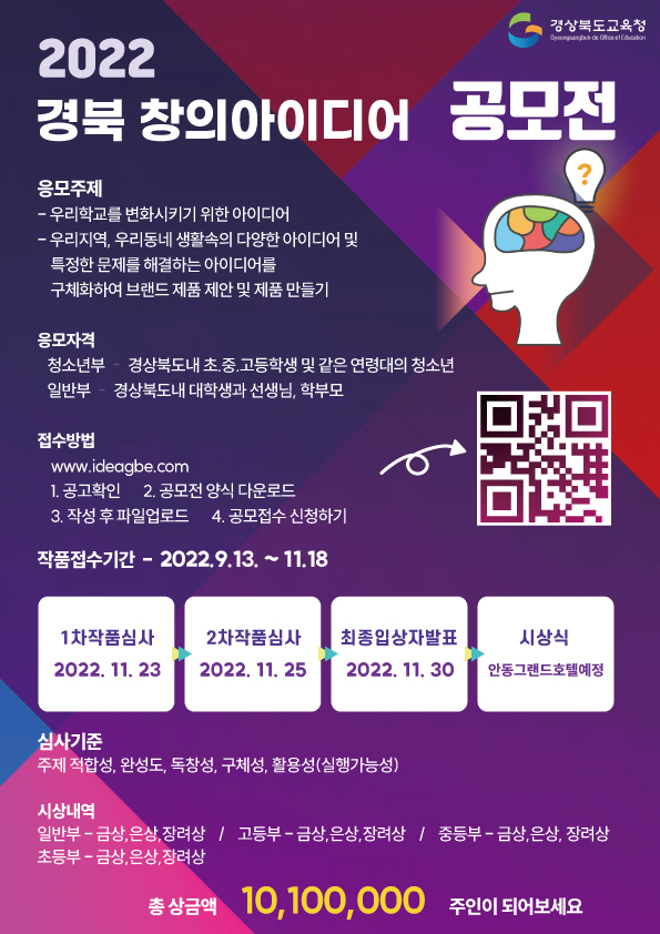  2022 경북 창의 아이디어 공모전