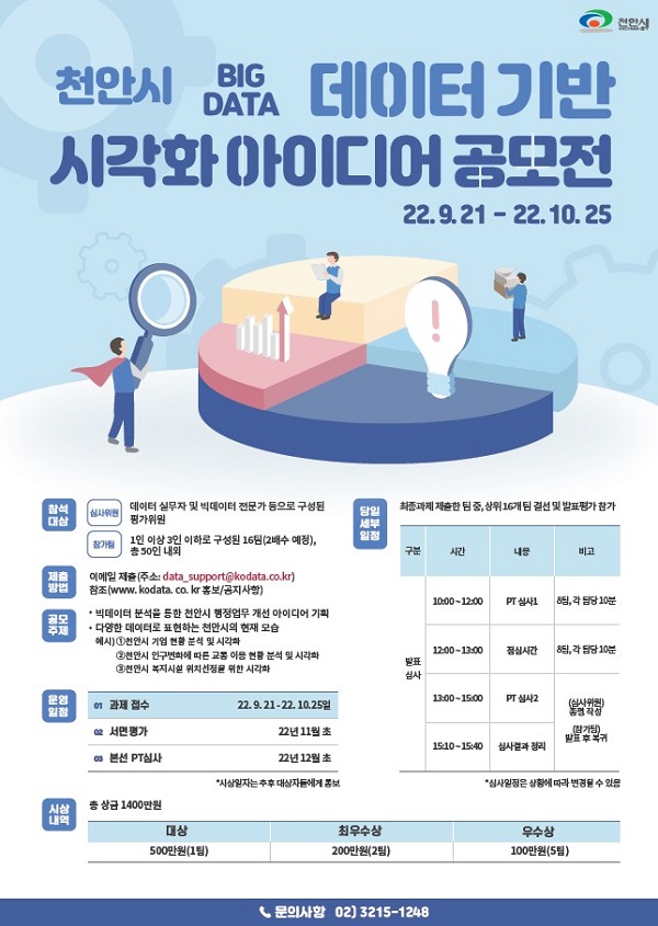  천안시 데이터기반 아이디어 공모전