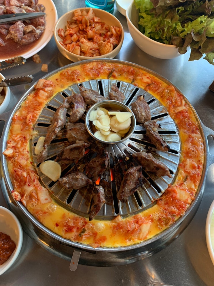  수유 강북경찰서 노포감성 갈매기살 냉면 맛집 ‘수유진미갈매기’