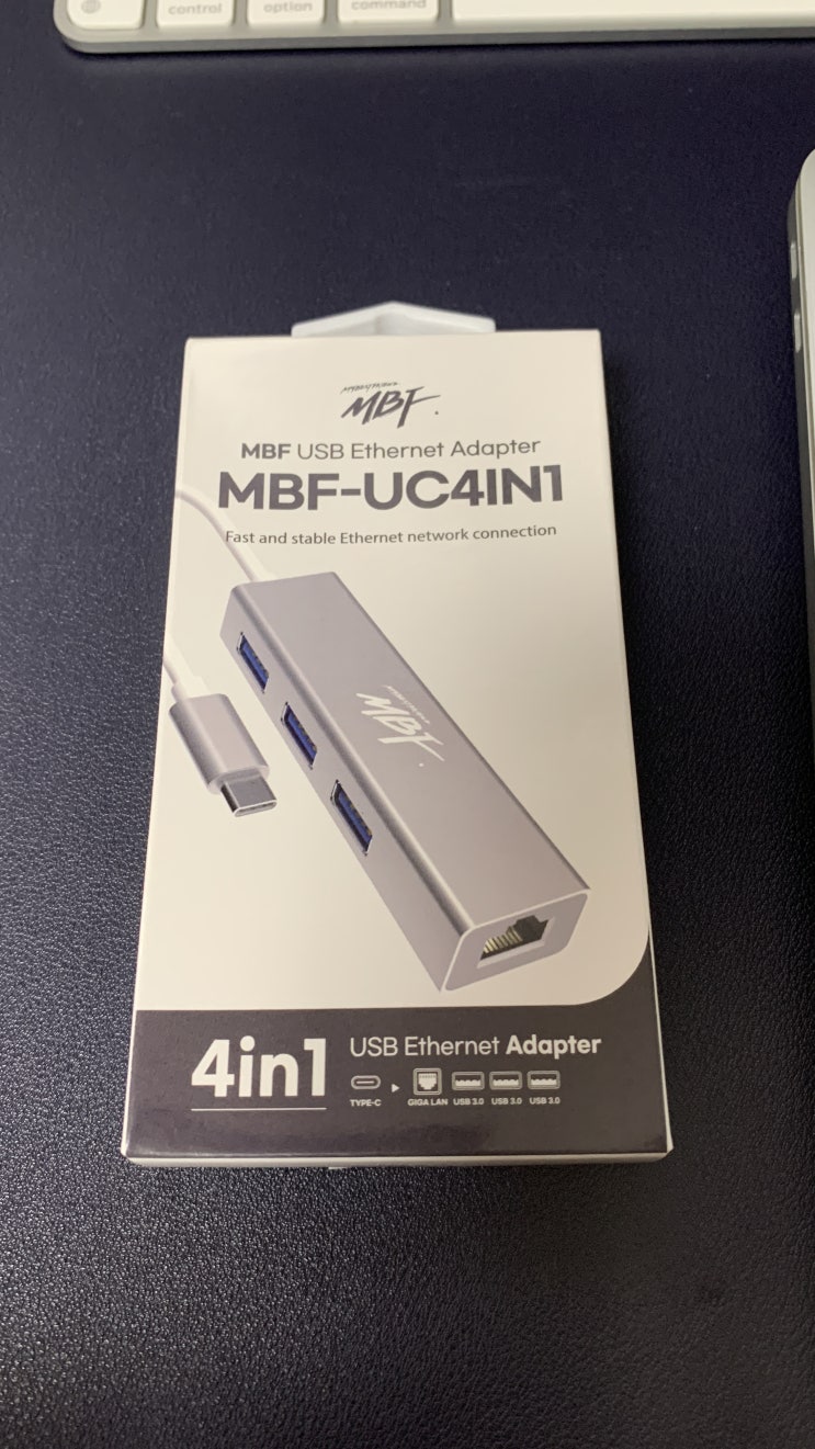  C타입 랜카드 MBF-UC4IN1 기가랜카드와 허브까지 한번에 지원