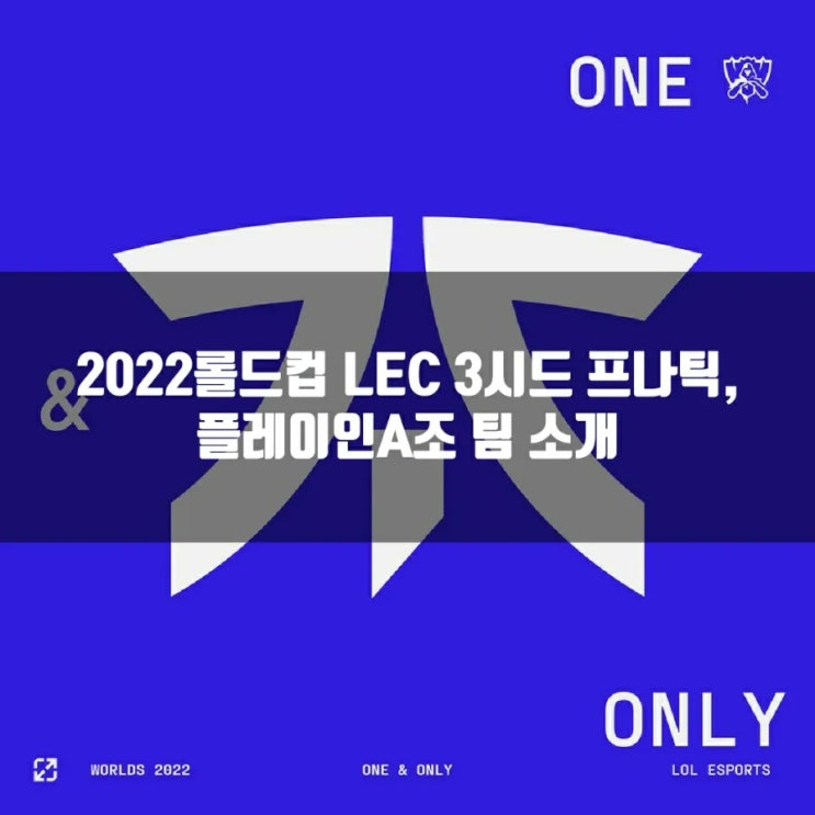 롤 프나틱(FNC), 2022롤드컵 LEC 3시드(플인A) 롤 프나틱(FNC), 2022롤드컵 LEC 3시드(플인A)