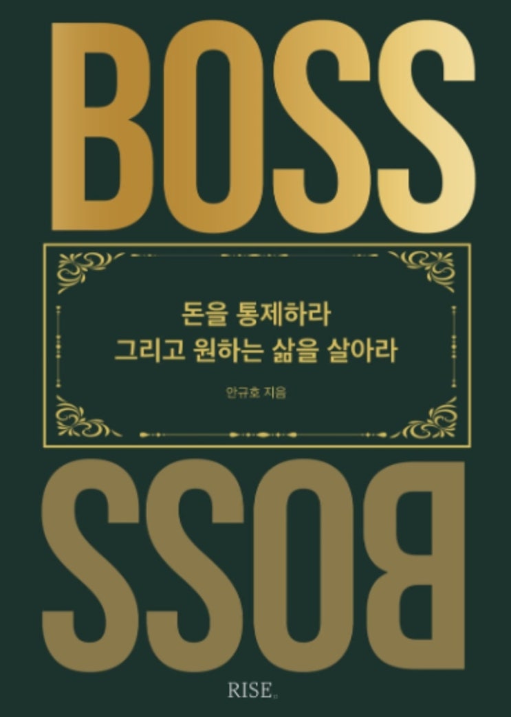  더 보스 돈을 통제하라 그리고 원하는 삶을 살아라