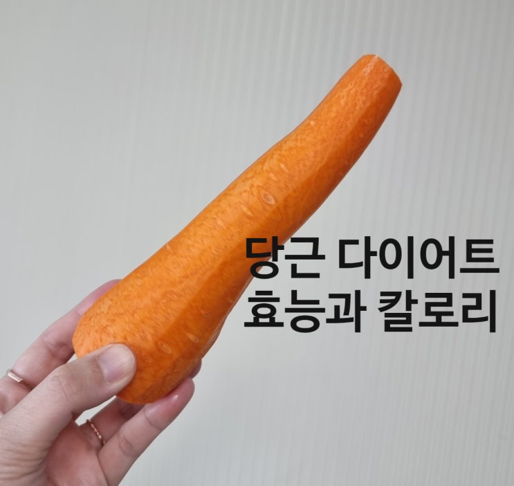  당근 다이어트의 효능과 칼로리