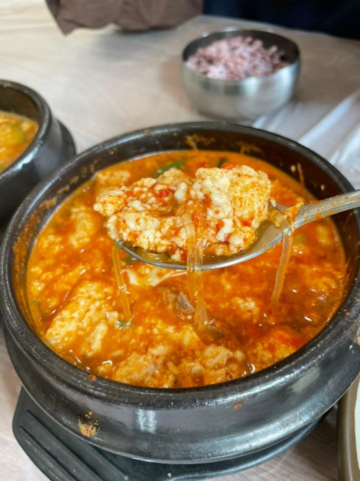  동학사 밥집 한식 순두부찌개 삼부자 순두부집