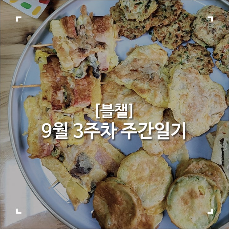 [블챌]맛집탐방하다 지나간 9월 3주차 주간일기