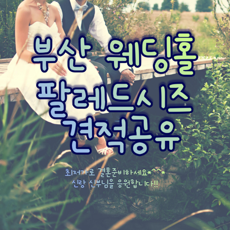  부산 W웨딩 팔레드시즈 웨딩홀 견적공유