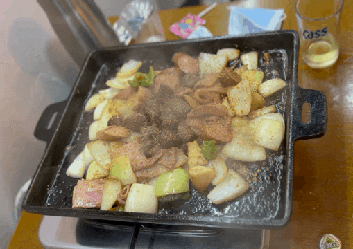  남영역맛집 다사랑두번째이야기(다사랑스테이크 2호점) 철판 스테이크 후기