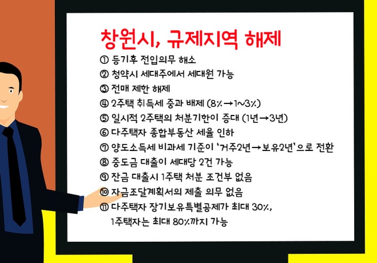  세종시를 제외한 지방의 '조정대상지역' 모두 해제- 창원시, 비규제지역 혜택
