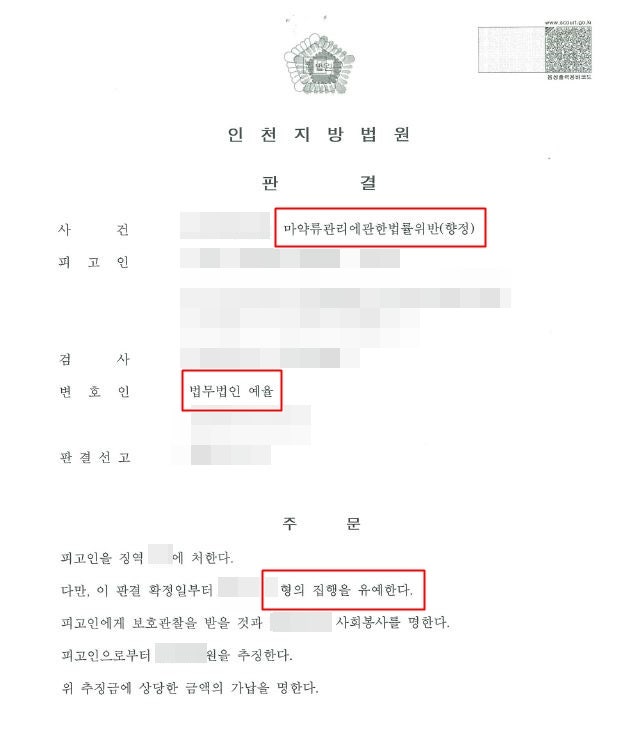 부천마약사건변호사 마약사범 실형의 가능성이 높은 만큼