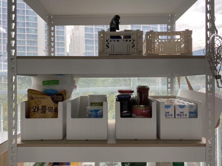  펜트리 수납함 내돈내산 각잡힌 것 좋아한다면