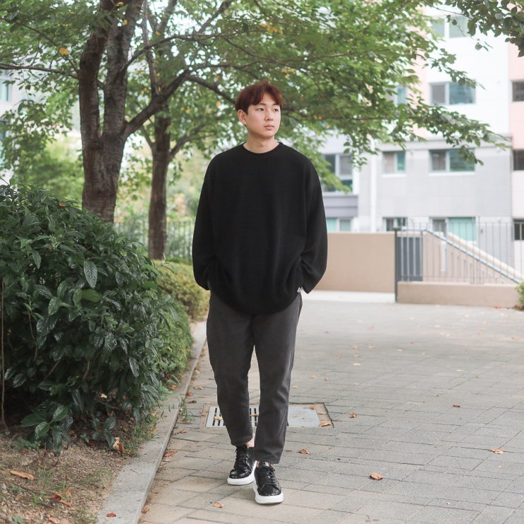  남자 코디 오버핏 니트 추천, 아메카지룩 & 시티보이 브랜드 카고브로스