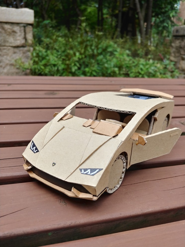 20.람보르기니 우라칸(박스로 자동차 만들기, 도안무료) Lamborghini Huracan(How to make a cardboard car, Drawing Free)