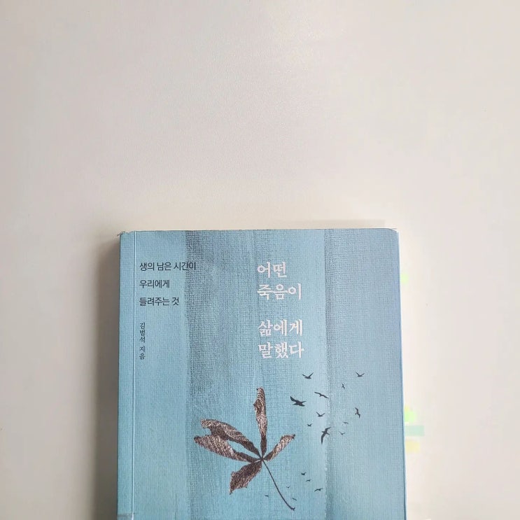  어떤 죽음이 삶에게 말했다.