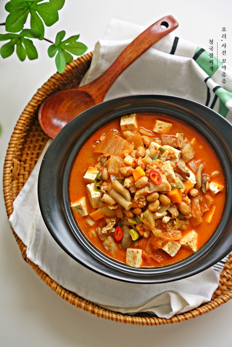 김치 청국장맛있게끓이는법 밥도둑 인정 돼지고기 청국장찌개 레시피