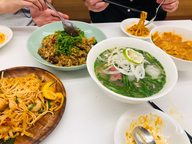  잠실 롯데몰 팟타이 마라쌀국수 맛집 촙촙
