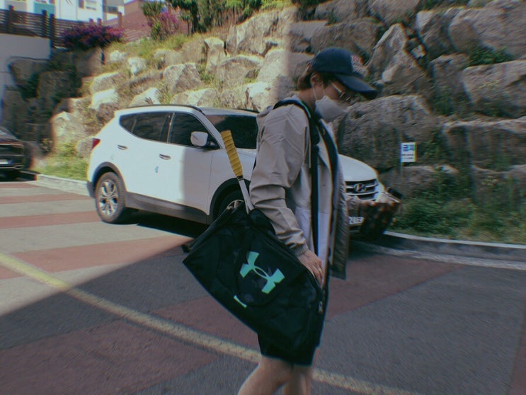 운동 가는 길