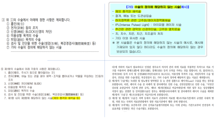 144대, 142대, 120대, 119대질병수술비 약관 속살 비교 144대, 142대, 120대, 119대질병수술비 약관 속살 비교