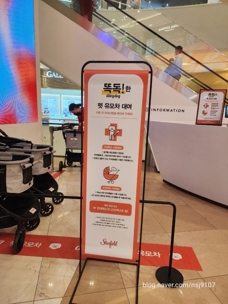  고양 스타필드 개모차 대여 방법 , 대여 위치 !