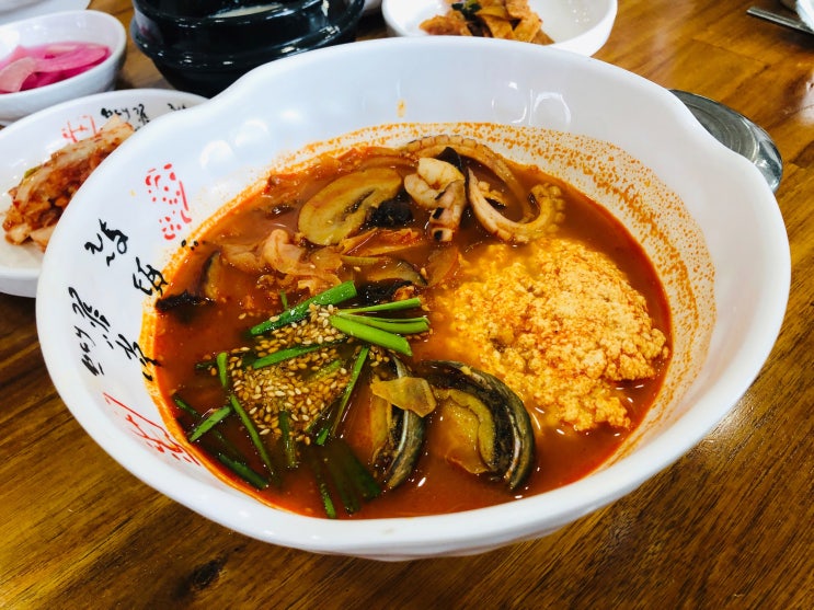  경포대 해장추천 짬뽕순두부 짬순맛집 송정가든