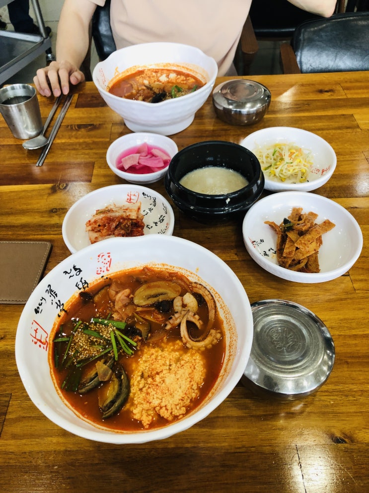  경포대 짬뽕순두부 맛집 송정가든 해장추천맛집