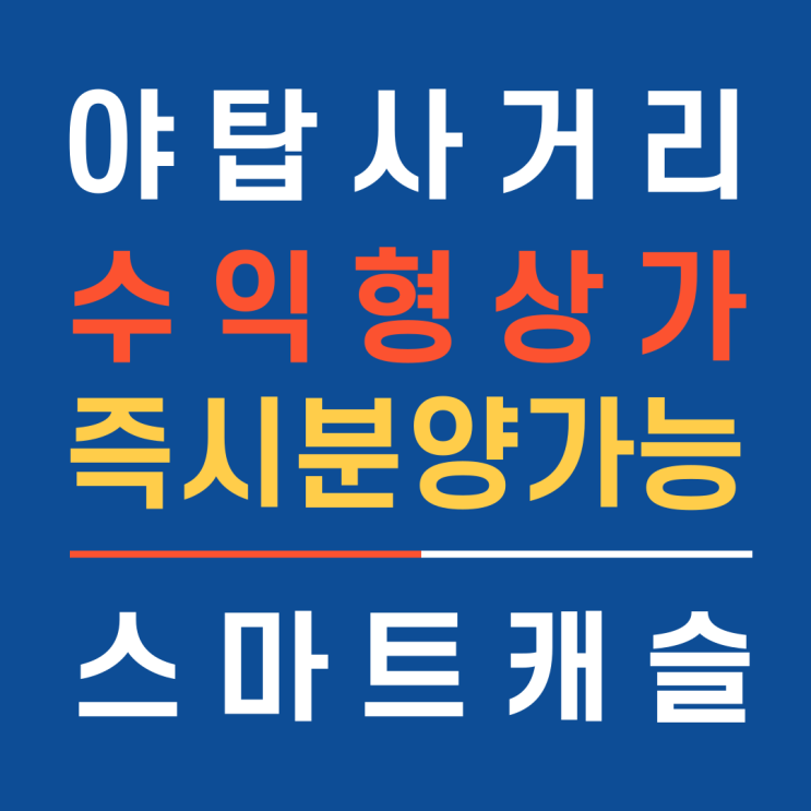 야탑스마트캐슬상가분양 즉시 임대가능한 성남의 핵심입지에 위치한 수익형상가 분양소식_홈앤하우징