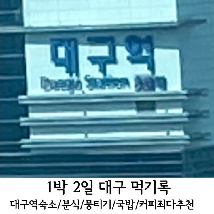  1박2일 대구 출장 따라가서 진짜 그냥뭉티기만 먹고 온 log.