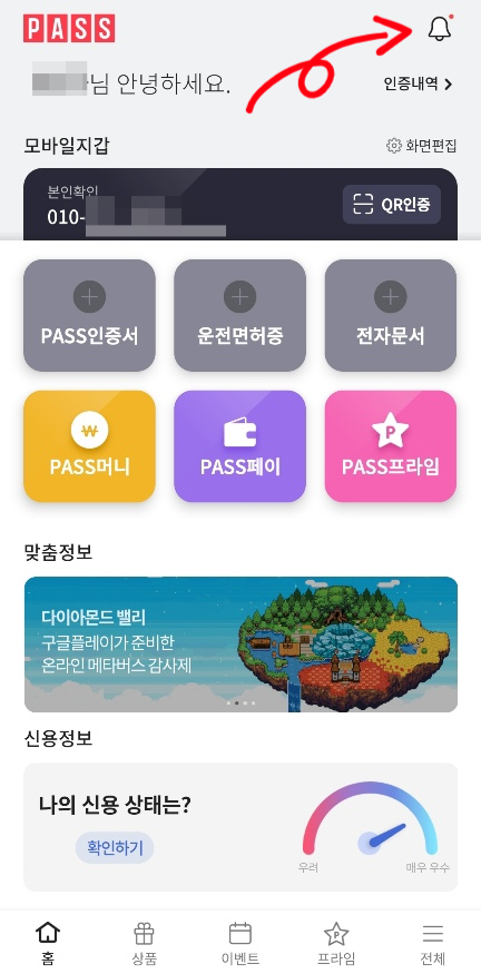 휴대폰 인증으로 인한 개인정보침해(PASS 세이프가드 예방)