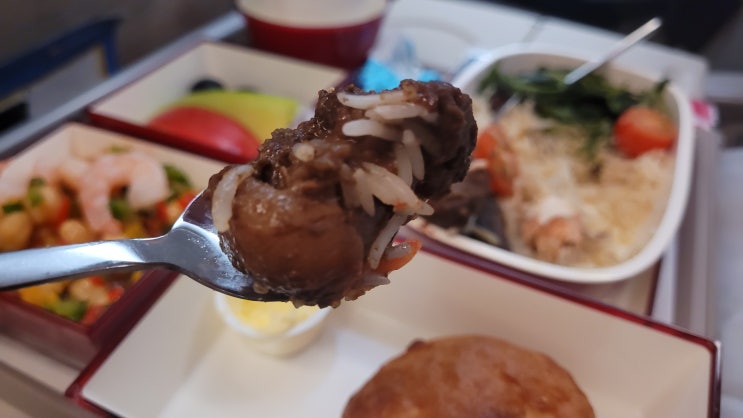  아시아나 특별기내식 신청 해산물식과 회교도식 먹었다