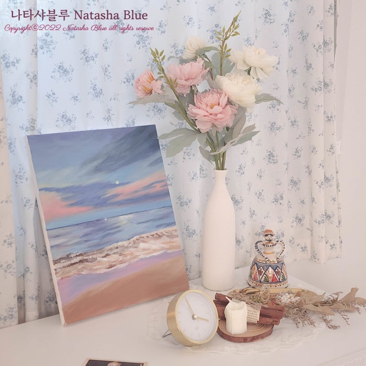  유화그리기 취미생활추천 혼자놀기 미술 초보도 대성공:)