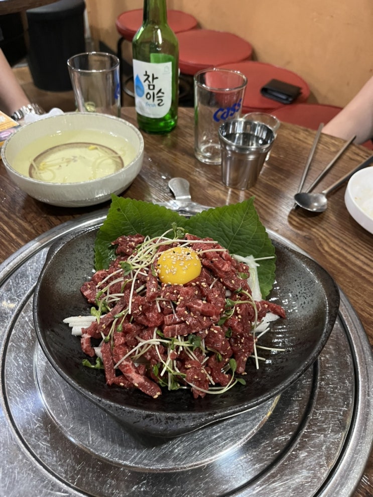  수유술집 시골집 닭갈비도 맛있지만 육회가 근본인 수유맛집 +타이거 현철이 생파