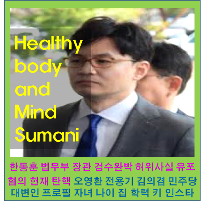 한동훈 법무부 장관 검수완박 헌재 탄핵 오영환 전용기 김의겸 대변인 윤석열 대통령 프로필....