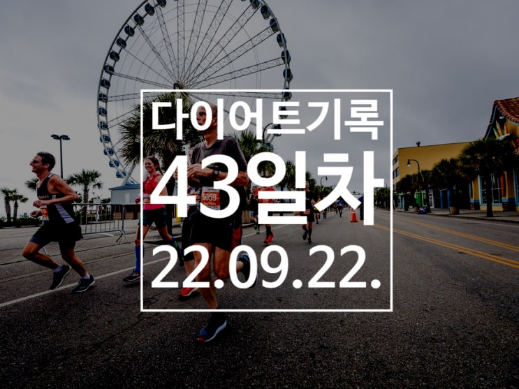 [다이어트기록DAY43] 런데이 5km 달리기