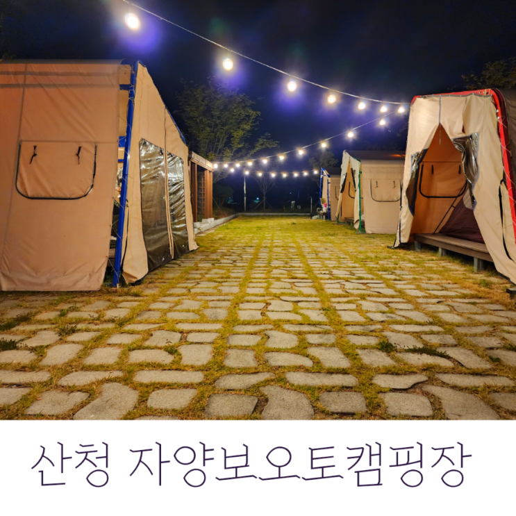  자양보오토캠핑장, 산청 지리산 타프존캠핑장의 저세상 편리함