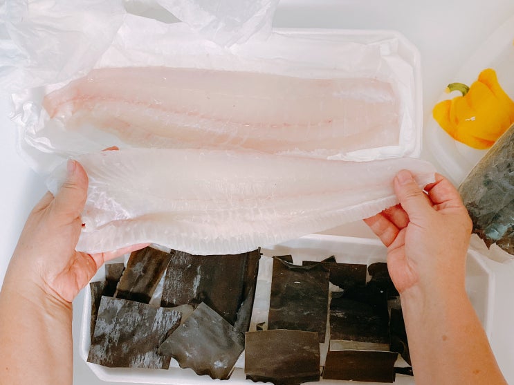  다시마숙성 광어회 집에서 만들기 김포공항롯데마트 수산코너