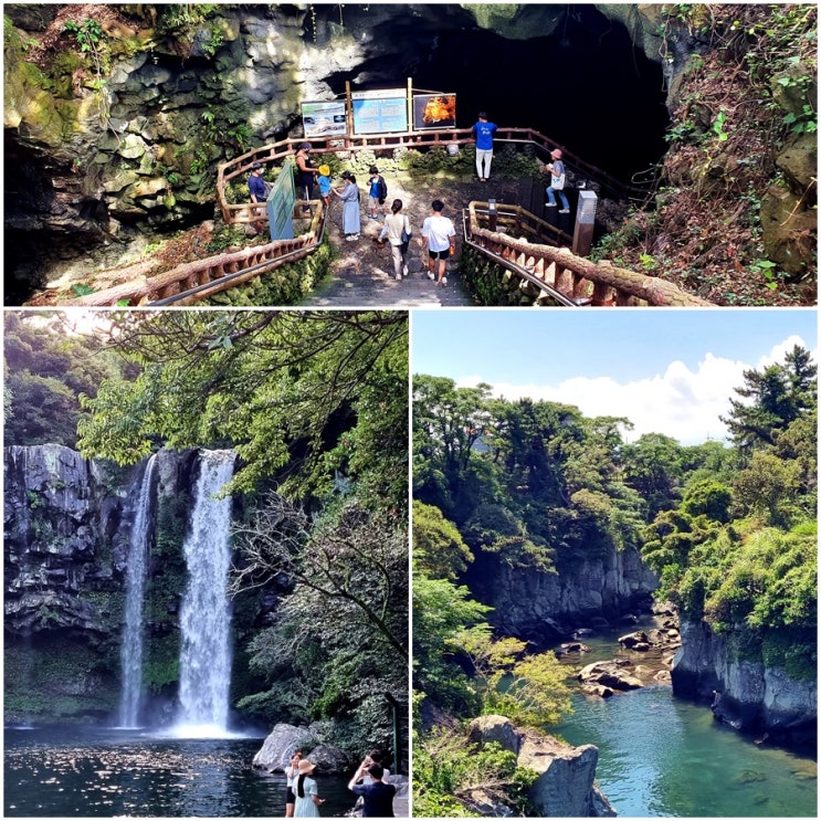  제주 관광지 추천 만장굴, 천지연폭포, 용연구름다리, 용두암.